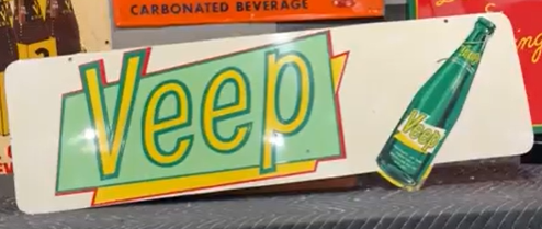 Veep Soda Pop by Coca Cola SST Die Cut Sign