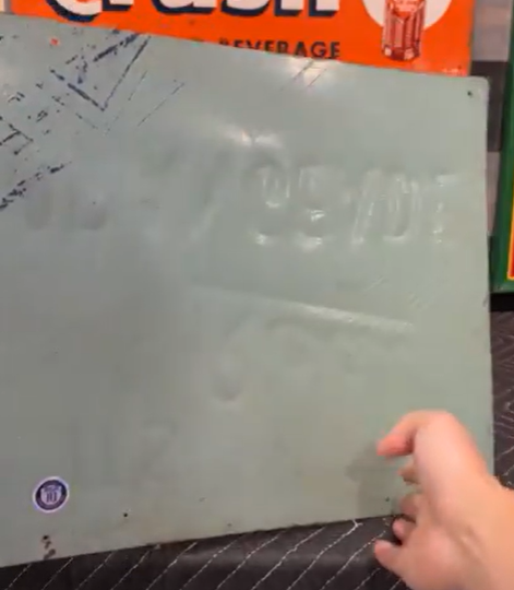 Drink Pal Ade Orangeade SST Embossed Sign