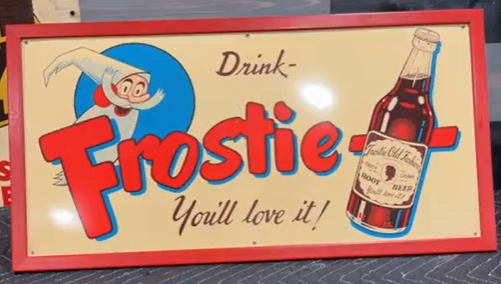 Drink Frostie Root Beer SST Sign