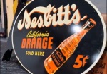 Nesbitt’s California Orange Sold Here 5 Cents DST Flange Sign